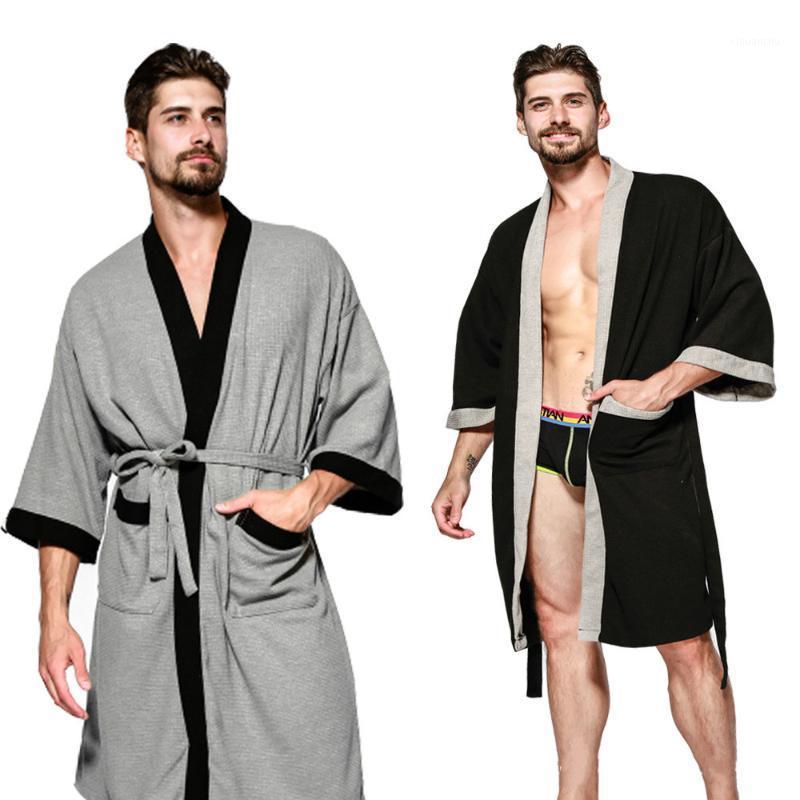 Men's Bath Robe Cotton Waffle Plaid Kimono Bathrobe Steaming Sauna Mens Robes Long Sleepwear Night Spring Autumn Home Clothes1, Black;brown
Men's Bath Robe Cotton Waffle Plaid Kimono Bathrobe Steaming Sauna Mens Robes Long Sleepwear Night Spring Autumn Home Clothes1, Black;brown