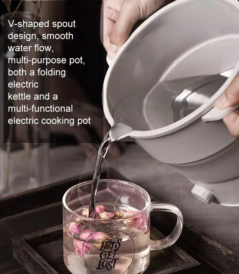 Silicone folding electric cooker portable compressible electric kettle student Mini noodle cooker folding small hot pot
Silicone folding electric cooker portable compressible electric kettle student Mini noodle cooker folding small hot pot