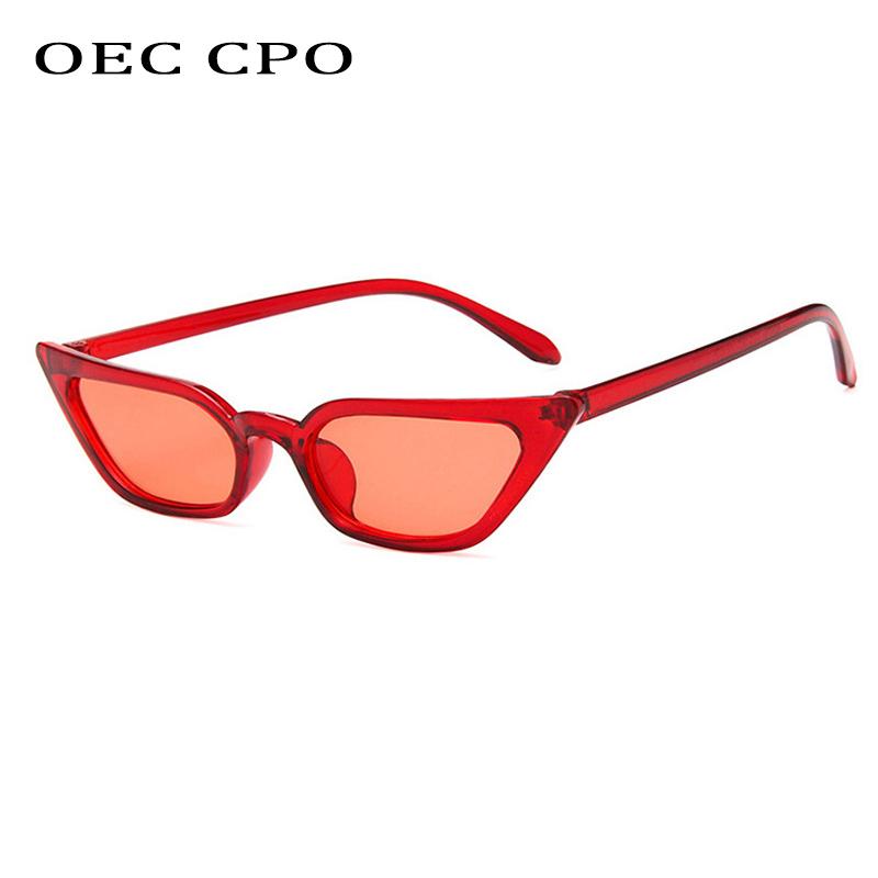 Sunglasses OEC CPO Trendy Small Cat Eye For Women Sexy Transparent Red Sun Glasses Vintage UV400 Eyeglasses O837
Sunglasses OEC CPO Trendy Small Cat Eye For Women Sexy Transparent Red Sun Glasses Vintage UV400 Eyeglasses O837