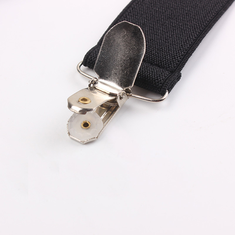 3.5cm Width Adult Men's Harness 4 Clip X-type Gentleman Suspenders Elastic Double Shoulder Strap Trousers Clothing Accessories 201028