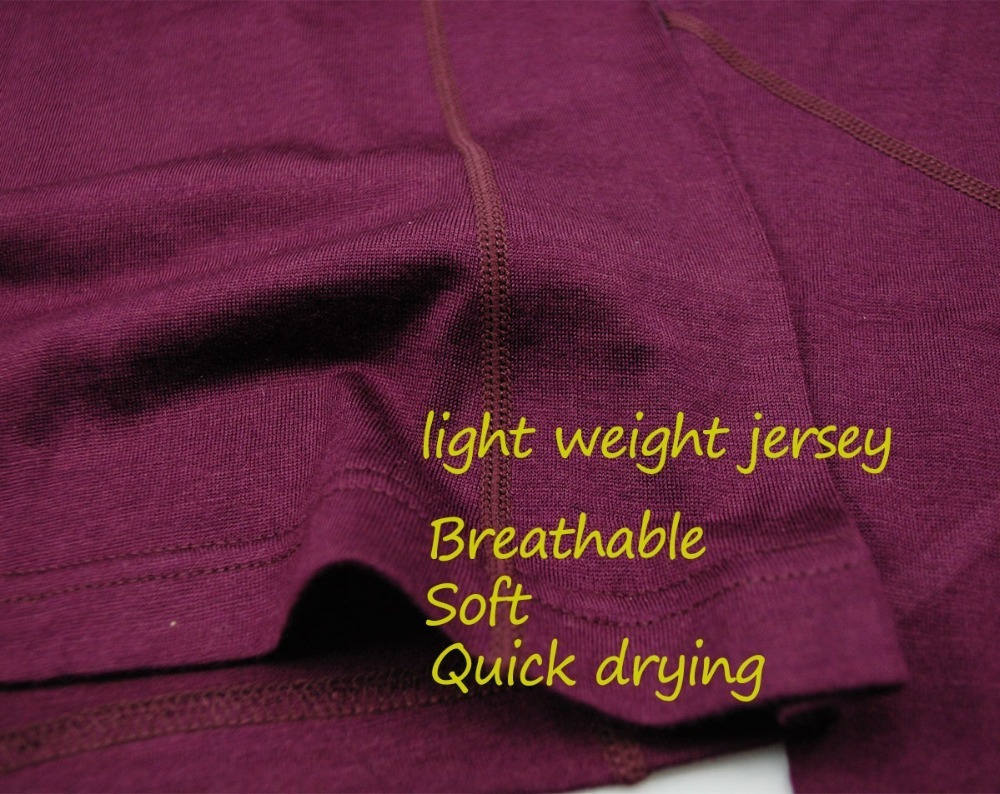 100% Merino Wool Tops shirt Women of wine Thermal Underwear long sleeve light weight Crew Base Layer Tops European 160GSM 201113