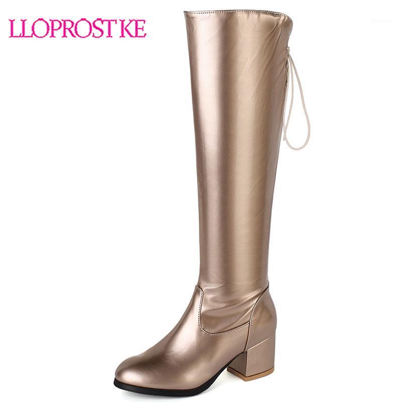 Lloprost ke 2020 plus size 45 women knee high boots solid colors zip round toe high heel fashion autumn winter long boots female1, Silver 
Lloprost ke 2020 plus size 45 women knee high boots solid colors zip round toe high heel fashion autumn winter long boots female1, Silver