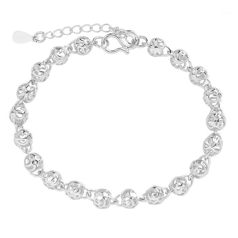 Hollow Ball Bracelet Round Ball Lady Exquisite Sterling Silver Bracelet Korean Jewelry Factory Wholesale1
Hollow Ball Bracelet Round Ball Lady Exquisite Sterling Silver Bracelet Korean Jewelry Factory Wholesale1