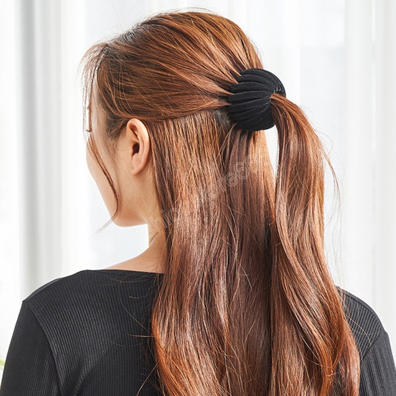 Fashion Women Bun Hair Claw Clamps Horsetail Buckle Hair Clip Bird Nest Expanding Hair Accessories Female Ponytail Holder