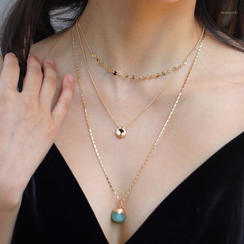 Golden Bowl Bean Pendant Amazon Stone Layered Necklace Imitation Green Natural Stone Copper Disc Handmade Necklace for Women1
Golden Bowl Bean Pendant Amazon Stone Layered Necklace Imitation Green Natural Stone Copper Disc Handmade Necklace for Women1
