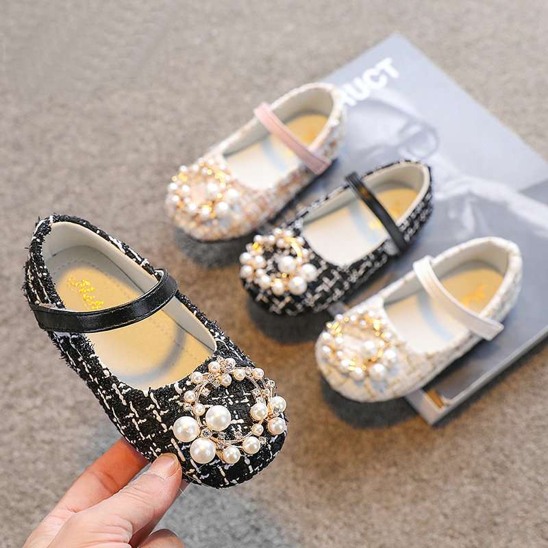 Spring Girls Shoes Costume Tweed Fashion Mar Janes shoes Pearl Princess Shoe Plaid Kids Flats Children Casual Shoe 1-7y, Black
Spring Girls Shoes Costume Tweed Fashion Mar Janes shoes Pearl Princess Shoe Plaid Kids Flats Children Casual Shoe 1-7y, Black