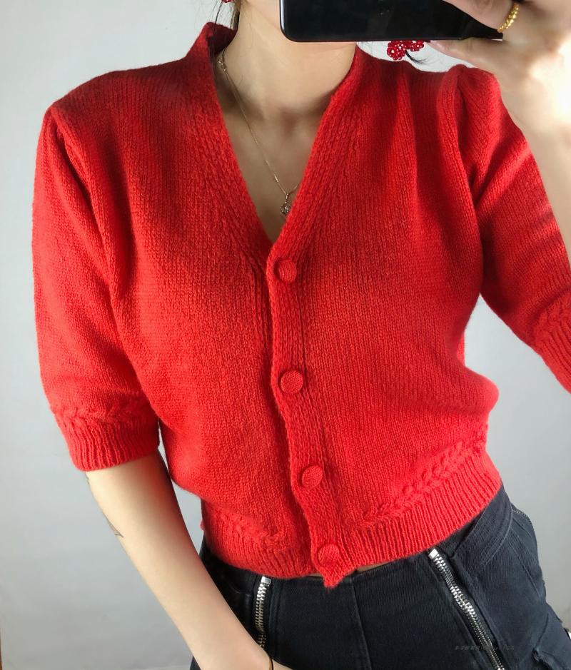 Women Sweater 2020 Early Spring New Puff Sleeve Short Sleeve Knit Mohair Sweater Cardigan, Black
Women Sweater 2020 Early Spring New Puff Sleeve Short Sleeve Knit Mohair Sweater Cardigan, Black