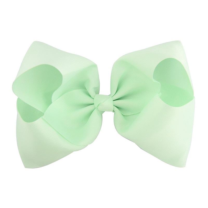 2022 new Kids Girls 8 Inch Large Hairbows Hair Clips Barrettes Grosgrain Ribbon Bow Hairpins Children Headdress Beautiful HuiLin