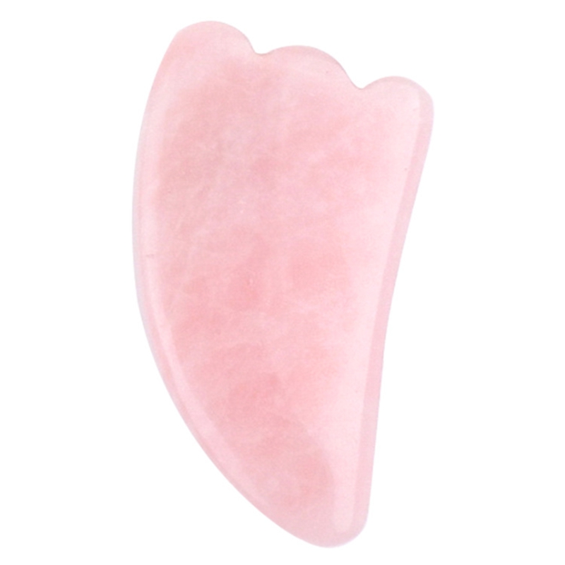 20pcs Natural Rose Quartz Gua Sha Board Pink Jade Stone Roller Body Facial Eye Scraping Plate Acupuncture Massage Relaxation Health Care