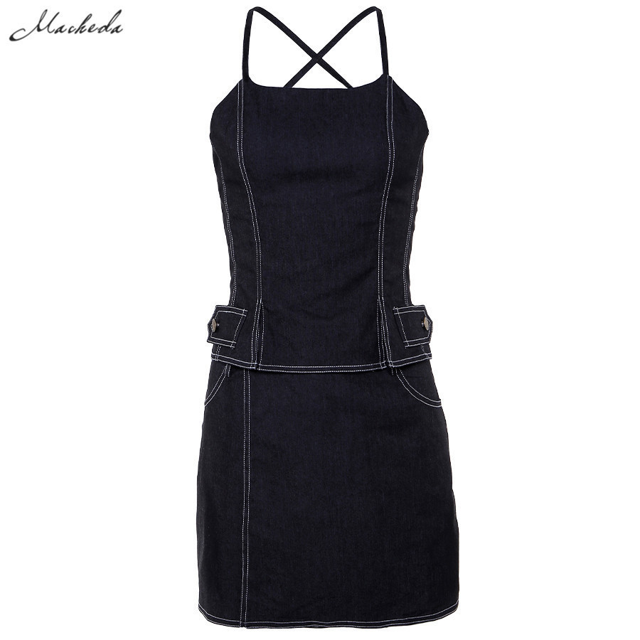 Macheda 2 Piece Set Summer Women Clothes Outfits Sexy Back Hollow Out Lace Up Crop Top And Short Skirts Casual Lady Suit T200325