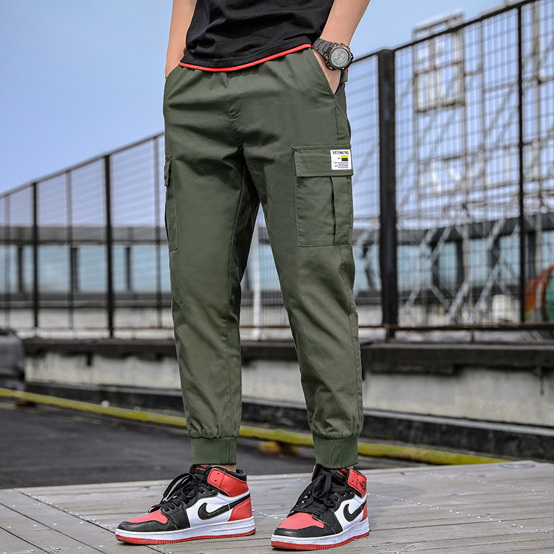 2021 New Multi-pocket Man Harem Hip-pop Streetwear Male Sweatpants Fashion Cargo Men's Pants K169 UMXF, Green.
2021 New Multi-pocket Man Harem Hip-pop Streetwear Male Sweatpants Fashion Cargo Men's Pants K169 UMXF, Green.