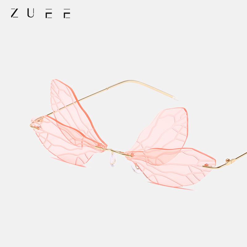 Sunglasses ZUEE Women Rimless Vintage Dragonfly Steampunk Men Frameless Gradient Clear Lens Glasses Shades Oculos
Sunglasses ZUEE Women Rimless Vintage Dragonfly Steampunk Men Frameless Gradient Clear Lens Glasses Shades Oculos
