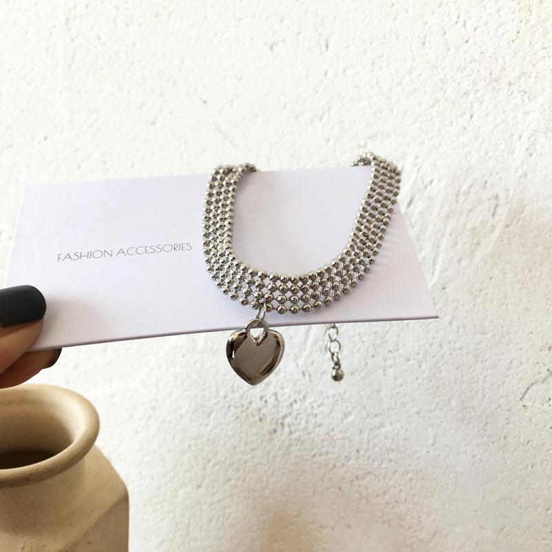 2021 Trend Vintage Charm Shiny Heart Pendant Bangle Bracelet Silver Color Wide Beaded Chain Bracelets For Hip Hop Jewelry
2021 Trend Vintage Charm Shiny Heart Pendant Bangle Bracelet Silver Color Wide Beaded Chain Bracelets For Hip Hop Jewelry