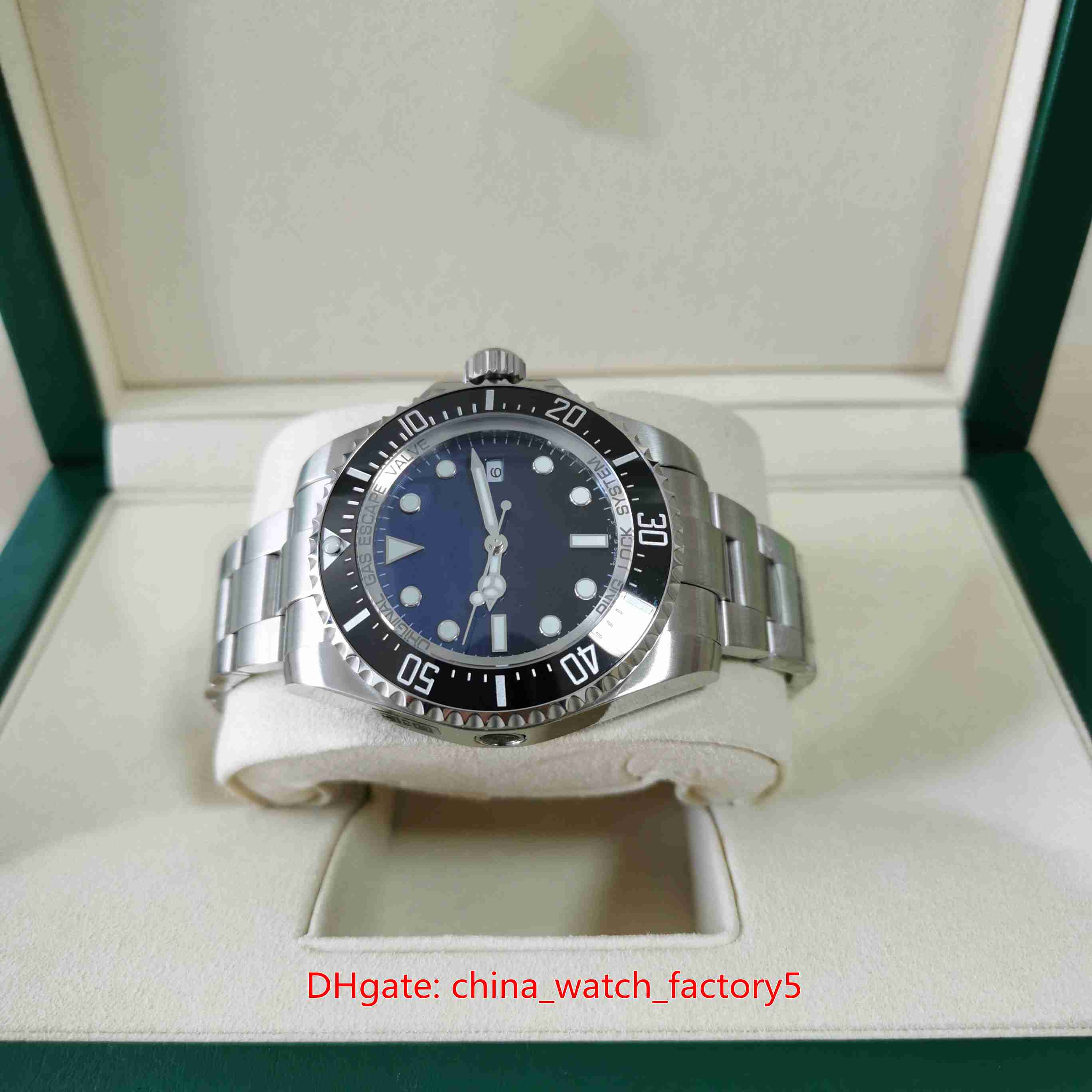 Hot Selling Top Quality Watches V5 Version 44mm Sea-Dweller 116660 126660 D-Blue Ceramic Asia 2813 2836 Movement Mechanical Automatic Mens Watch Men's Wristwatches
Hot Selling Top Quality Watches V5 Version 44mm Sea-Dweller 116660 126660 D-Blue Ceramic Asia 2813 2836 Movement Mechanical Automatic Mens Watch Men's Wristwatches
