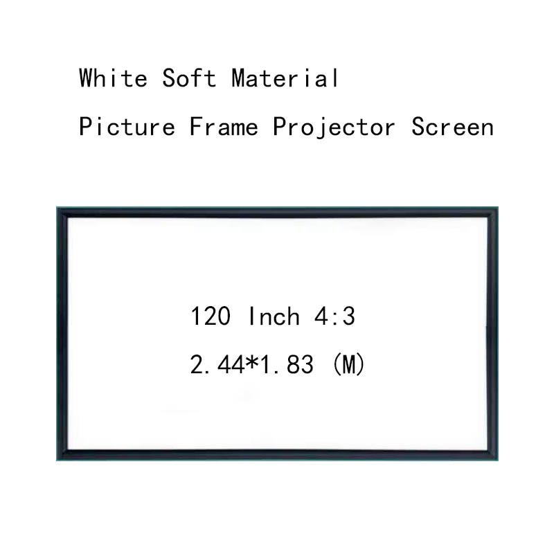 Thinyou 120inch 4:3 White Soft Material Wall Mounted Picture frame projector screen 4.5CM frame for Home Office Movies
Thinyou 120inch 4:3 White Soft Material Wall Mounted Picture frame projector screen 4.5CM frame for Home Office Movies