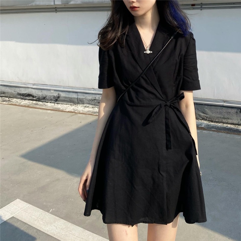 New summer with low-cut v-temper fashion comfortable high-waist rentals hepburn black short sleeve 7BDD
New summer with low-cut v-temper fashion comfortable high-waist rentals hepburn black short sleeve 7BDD