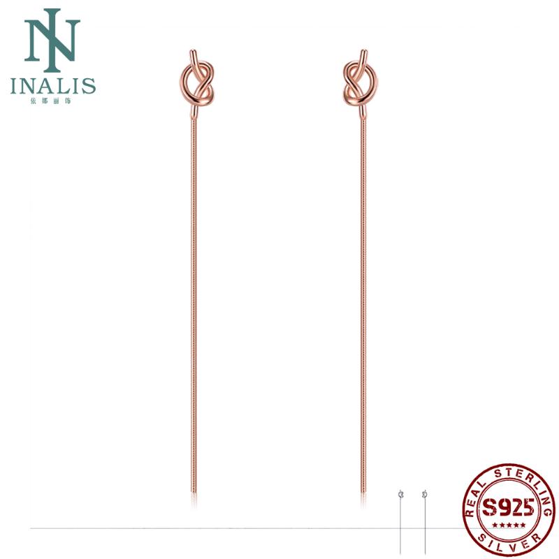 INALIS 925 Sterling Silver Drop Earrings For Women Knot Modeling Design Earrings Party Simple Fashion Gift Jewelry New Arriva
INALIS 925 Sterling Silver Drop Earrings For Women Knot Modeling Design Earrings Party Simple Fashion Gift Jewelry New Arriva