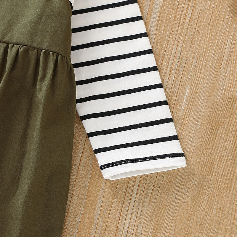 chifuna New Fall stripe T-shirt+overall 2pc Sets Toddler Girl Clothes Toddler Girl Outfits Babygirl Clothes Kids OutfitsX1019
