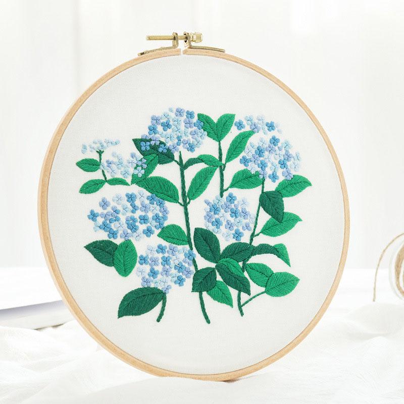 Hydrangea Flower DIY Hand Embroidery Kit Needlework Floral Cross Stitch Needlework Set Wall Painting Art Craft Home Decor Gift
Hydrangea Flower DIY Hand Embroidery Kit Needlework Floral Cross Stitch Needlework Set Wall Painting Art Craft Home Decor Gift