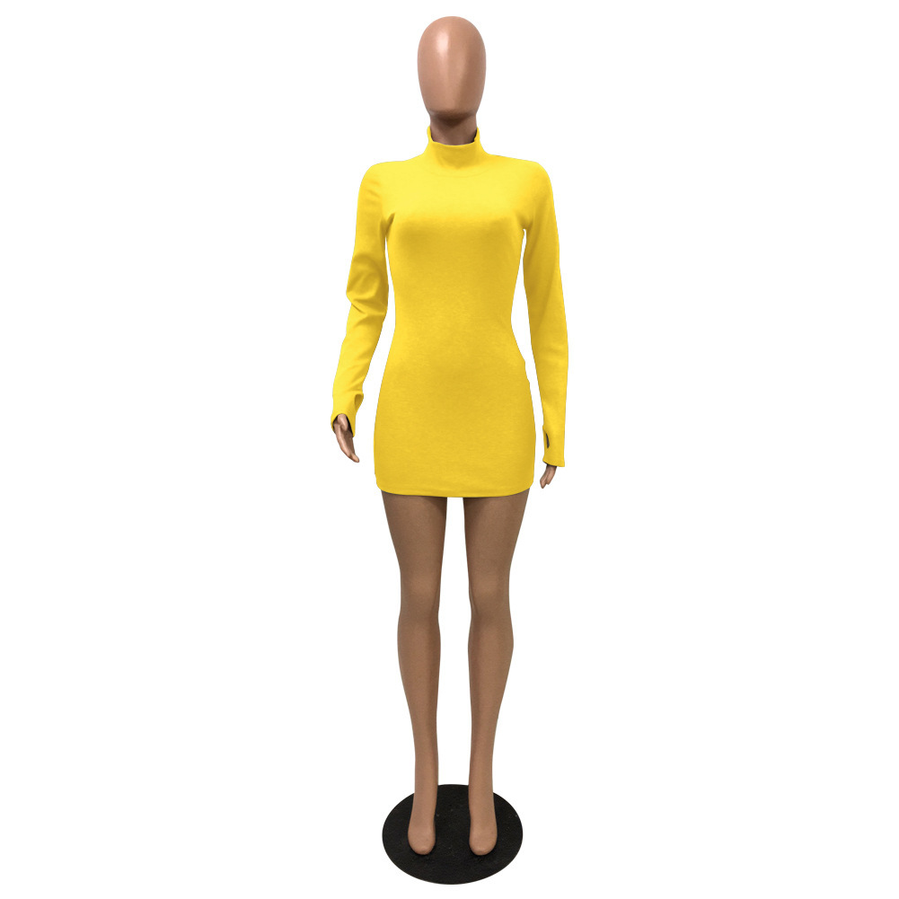 2021 New Spring in Autumn Sexy Female Fashions Pure Color Long Sleeve Tall High Waist Dress Nightclub HX6O, Deep purple
2021 New Spring in Autumn Sexy Female Fashions Pure Color Long Sleeve Tall High Waist Dress Nightclub HX6O, Deep purple
