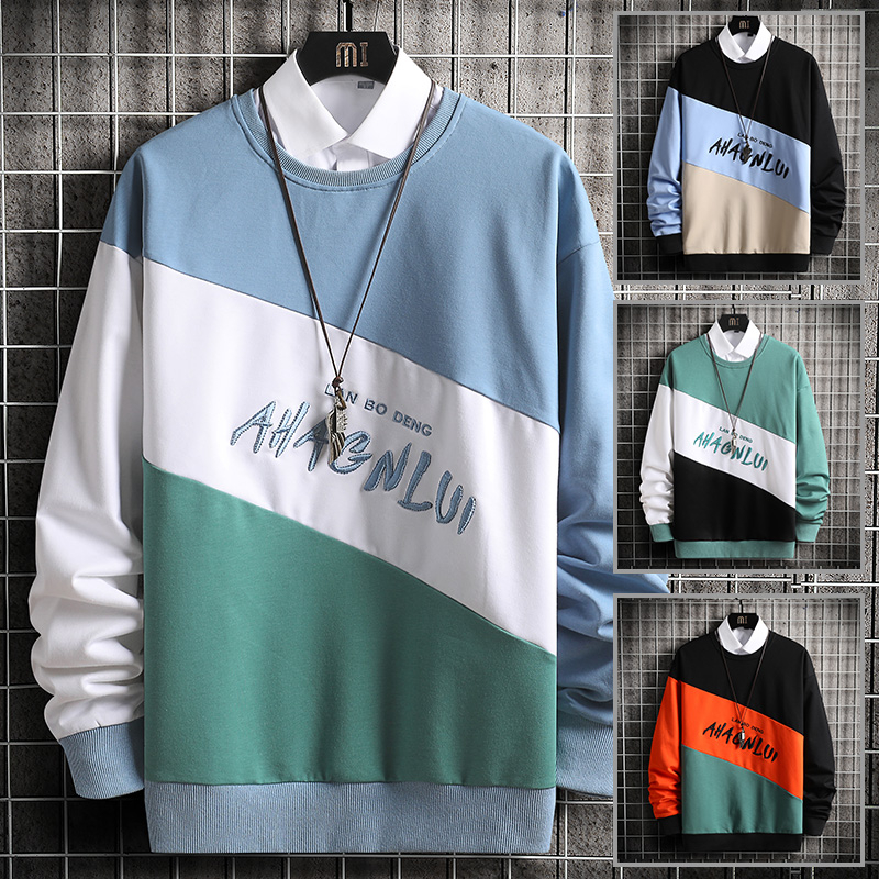Men Hoodies Sweatshirts Loose Fashion Blue Streetwear O-neck Hoodie Man Autumn Patchwork Pullover Full Clothes Male -3XL, W18018-black khaki
Men Hoodies Sweatshirts Loose Fashion Blue Streetwear O-neck Hoodie Man Autumn Patchwork Pullover Full Clothes Male -3XL, W18018-black khaki
