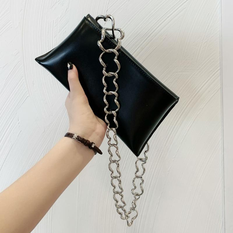 Chain Shoulder Bags For Women Solid Color Luxury Flat Handbag Phone Purse Female Crossbody Messenger Handbags Lady Party Clutch, Black
Chain Shoulder Bags For Women Solid Color Luxury Flat Handbag Phone Purse Female Crossbody Messenger Handbags Lady Party Clutch, Black