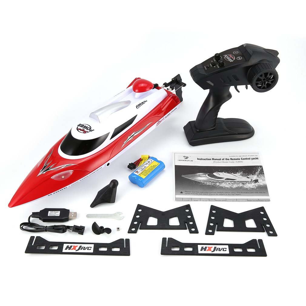 HONGXUNJIE RC boat HJ806 47cm 2.4G RC 30km/h High Speed Racing Boat Water Cooling System Flipped Omni-directional Voltage Promp, Black
HONGXUNJIE RC boat HJ806 47cm 2.4G RC 30km/h High Speed Racing Boat Water Cooling System Flipped Omni-directional Voltage Promp, Black