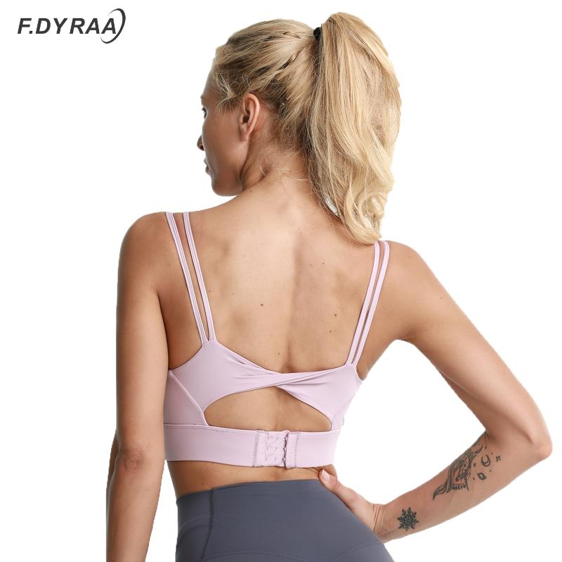 F.DYRAA Sports Bra For Women Gym Crop Top Push Up High Impact Cross Training Solid Yoga Underwear Running Workout Fitness Vest, Black
F.DYRAA Sports Bra For Women Gym Crop Top Push Up High Impact Cross Training Solid Yoga Underwear Running Workout Fitness Vest, Black