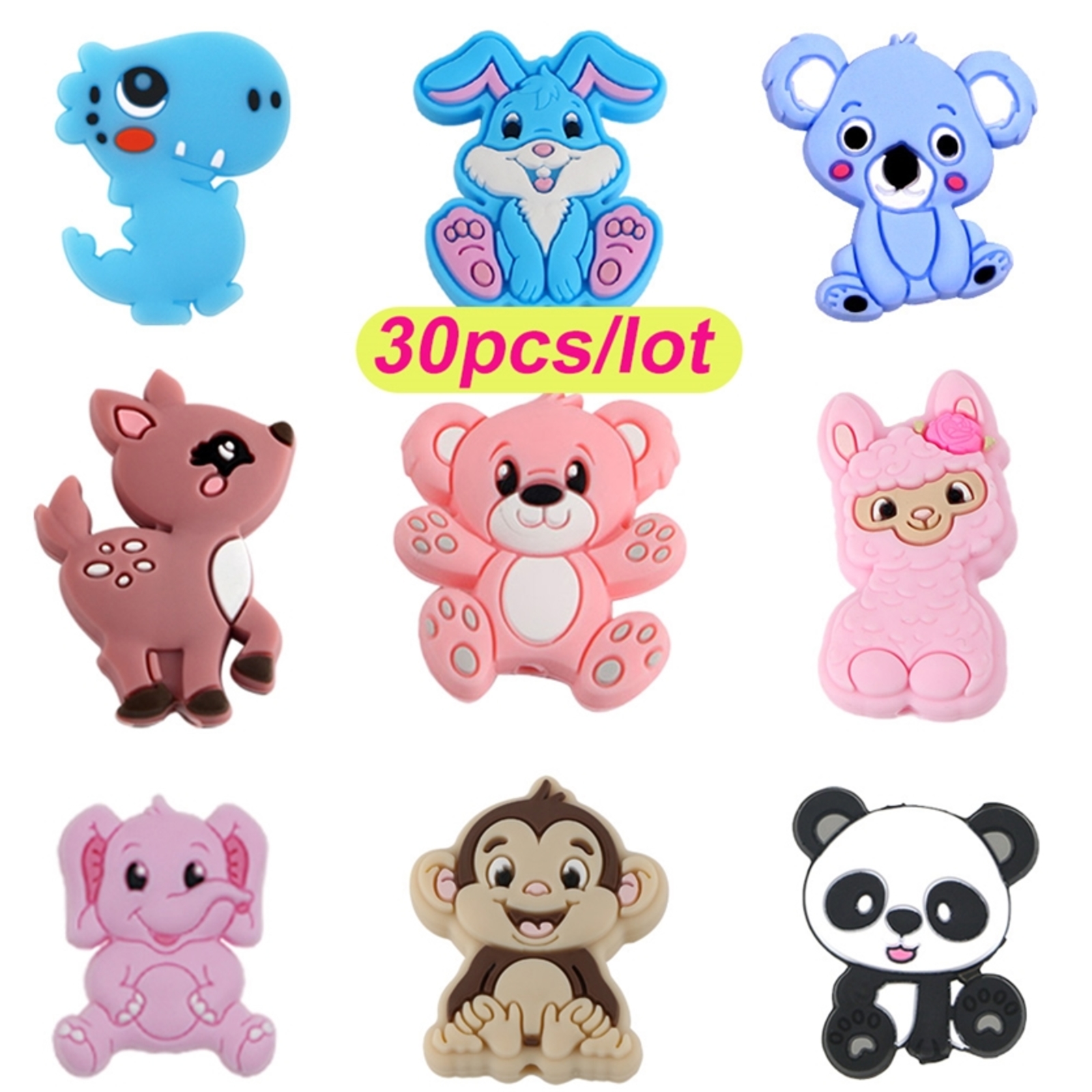 Kovict 30Pcs Various Styles Silicone Beads Rodent Teeth Care Teething Ring DIY Baby Pacifier Chain Bracelet Gift A-Free 220209
Kovict 30Pcs Various Styles Silicone Beads Rodent Teeth Care Teething Ring DIY Baby Pacifier Chain Bracelet Gift A-Free 220209