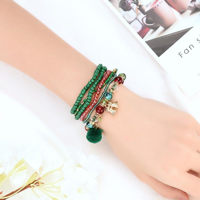 Fashion Christmas Theme Beaded pendant Bracelet Christmas Bell Plush Ball Geometric Irregular Unisex Bracelet Hand Woven Rope1
Fashion Christmas Theme Beaded pendant Bracelet Christmas Bell Plush Ball Geometric Irregular Unisex Bracelet Hand Woven Rope1