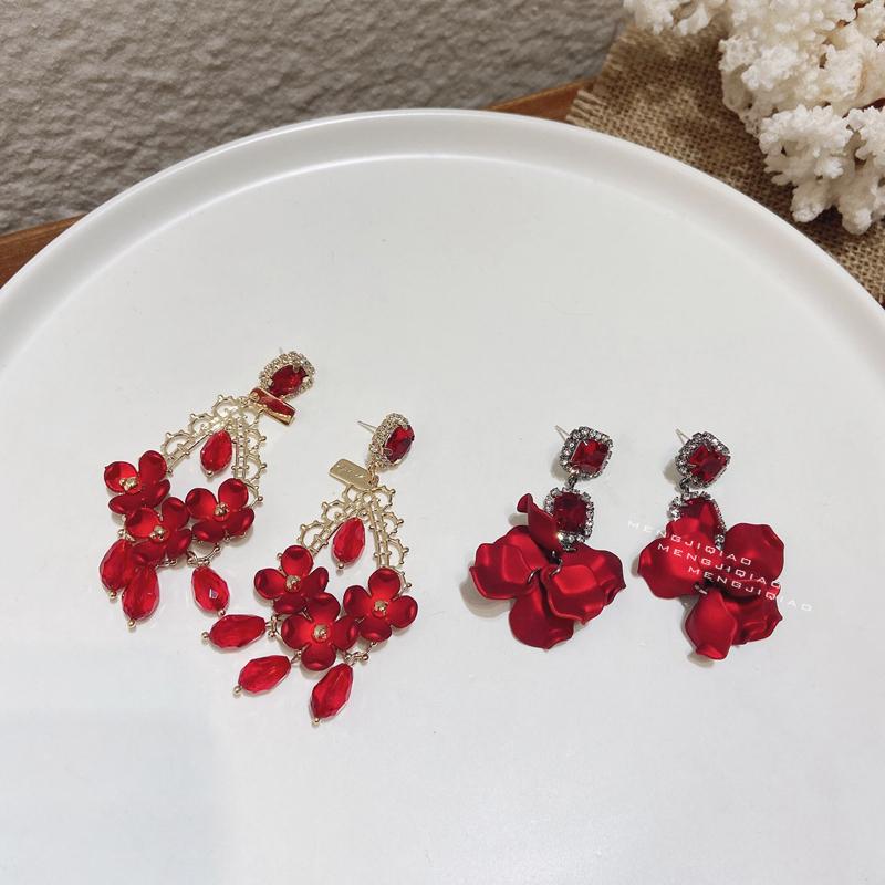 MENGJIQIAO Korean Elegant Red Acrylic Flower Drop Earrings Pendientes Mujer Moda Elegant Sqaure Crystal Party Girl Jewelry Gifts, Silver
MENGJIQIAO Korean Elegant Red Acrylic Flower Drop Earrings Pendientes Mujer Moda Elegant Sqaure Crystal Party Girl Jewelry Gifts, Silver