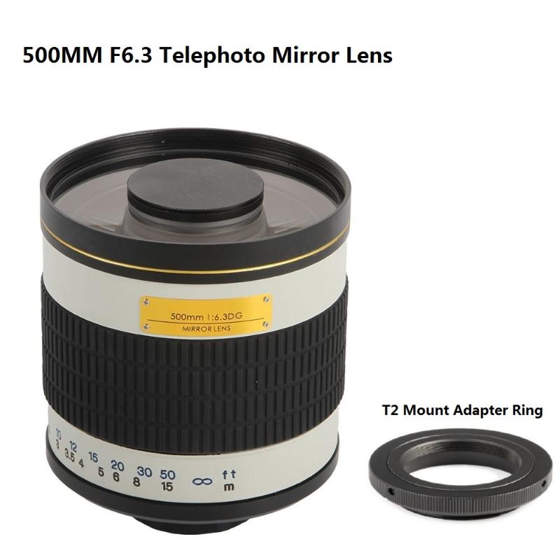 500MM F/6.3 Camera Telephoto Manual Mirror Lens +T Mounter Adapter for Canon Nikon Sony Pentax Etc Camera
500MM F/6.3 Camera Telephoto Manual Mirror Lens +T Mounter Adapter for Canon Nikon Sony Pentax Etc Camera
