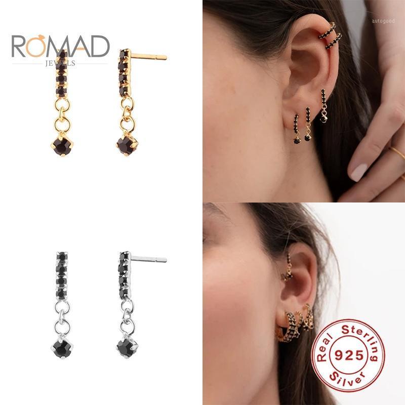 Stud ROMAD 925 Sterling Silver Small Piercing Earrings Set Women Single Row Diamond Pendant Trendy Jewelry Wholesale1
Stud ROMAD 925 Sterling Silver Small Piercing Earrings Set Women Single Row Diamond Pendant Trendy Jewelry Wholesale1