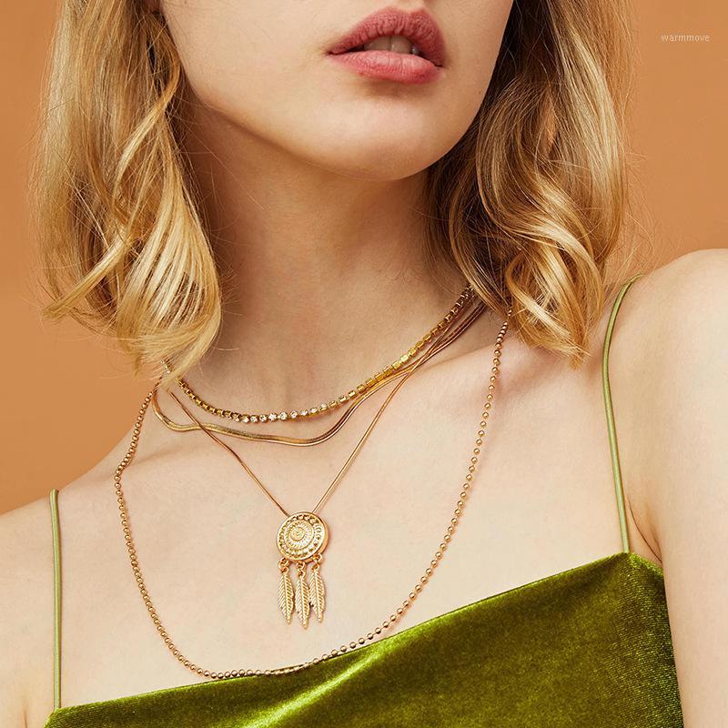 New Fashion Dream Catcher Necklace for Women Multilayer Gold Chain Crystal Pendant Necklace Women Popular Chain Collares Gifts1
New Fashion Dream Catcher Necklace for Women Multilayer Gold Chain Crystal Pendant Necklace Women Popular Chain Collares Gifts1