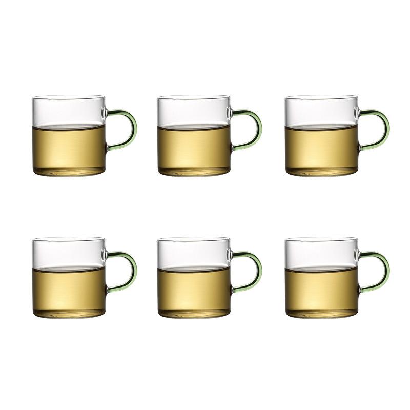 6pcs 80ML Elegant Clear Drinking Healthy Mug With handle Heat Resistant Double Wall Layer Mugs Water Flower Cups, 04
6pcs 80ML Elegant Clear Drinking Healthy Mug With handle Heat Resistant Double Wall Layer Mugs Water Flower Cups, 04