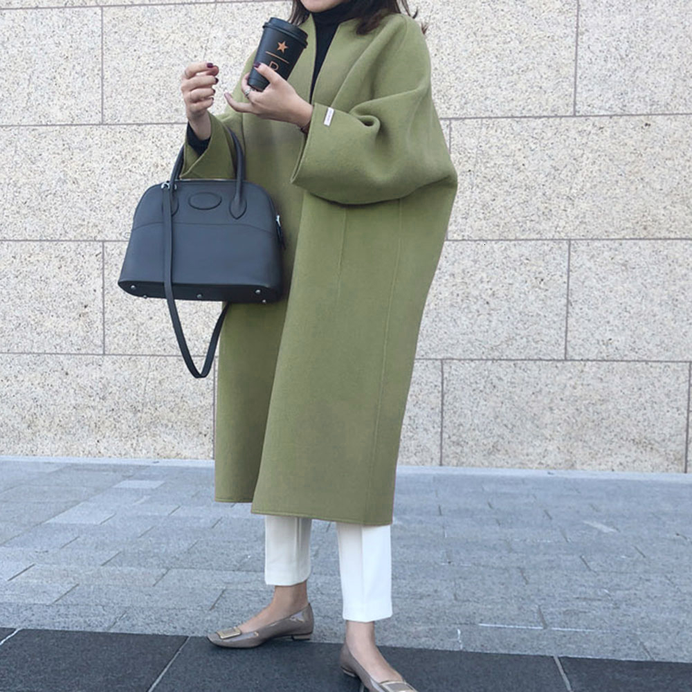 2021 New Winter Oversized Long Overcoat Female Loose Outwear Fashion Warmness Maxi Coats Spring Autumn Women Tops DJOW, Green
2021 New Winter Oversized Long Overcoat Female Loose Outwear Fashion Warmness Maxi Coats Spring Autumn Women Tops DJOW, Green