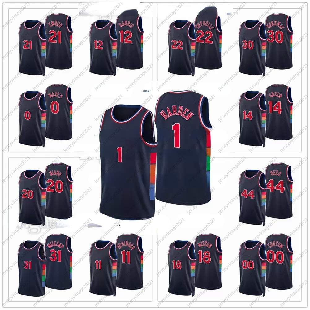 2022 75th Diamond Anniversary Jerseys Basketball City Tobias Harris Joel Embiid 1 James Harden Matisse Thybulle Jaden Springer Tyrese Maxey, Black;red
2022 75th Diamond Anniversary Jerseys Basketball City Tobias Harris Joel Embiid 1 James Harden Matisse Thybulle Jaden Springer Tyrese Maxey, Black;red