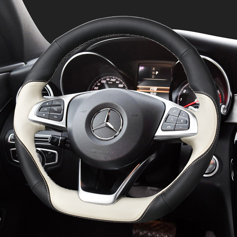 DIY for Mercedes Benz hand sewn leather steering wheel cover S-class c260l e300l A200 glc260l Glab sport
DIY for Mercedes Benz hand sewn leather steering wheel cover S-class c260l e300l A200 glc260l Glab sport