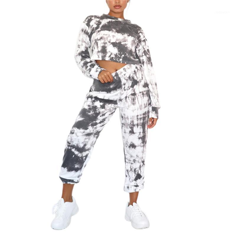 2020 Fashion Trend Women´s Sports Tracksuits Autumn New Tie-dye Print Long Sleeve Pullover Crop Top High Waist Trousers Outfits1, Black
2020 Fashion Trend Women´s Sports Tracksuits Autumn New Tie-dye Print Long Sleeve Pullover Crop Top High Waist Trousers Outfits1, Black