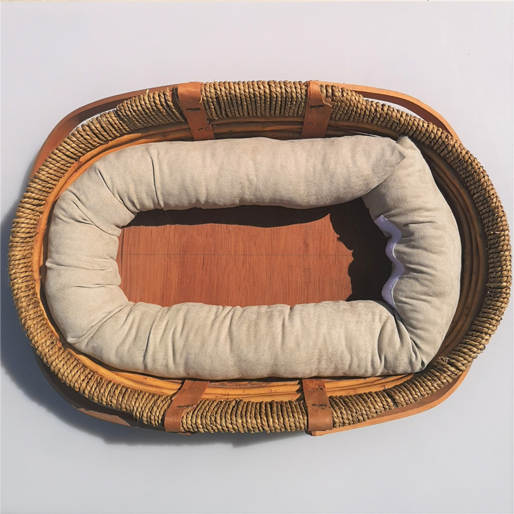New!Baby Photo Shoot Wheat Donut Posing Props 6 PCS/Set Baby Pillows Ring Newborn Photography Props Basket Filler LJ201014