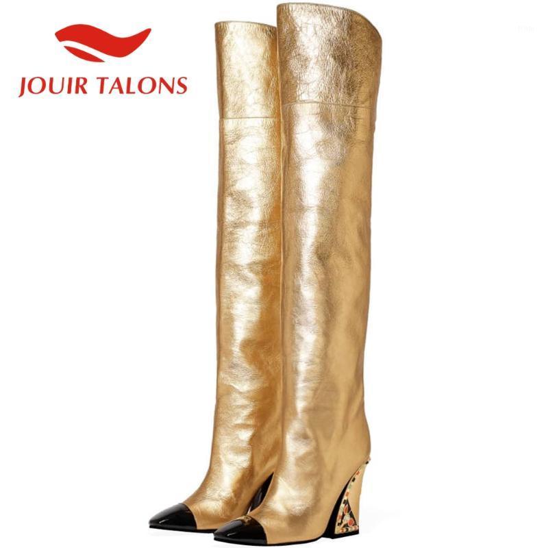 JOUIR TALONS Top Quality Female Shoes Brand Design Fashionable Square Toe Crystal Chunky Heels over-the-knee Thigh Booties1, Gold
JOUIR TALONS Top Quality Female Shoes Brand Design Fashionable Square Toe Crystal Chunky Heels over-the-knee Thigh Booties1, Gold