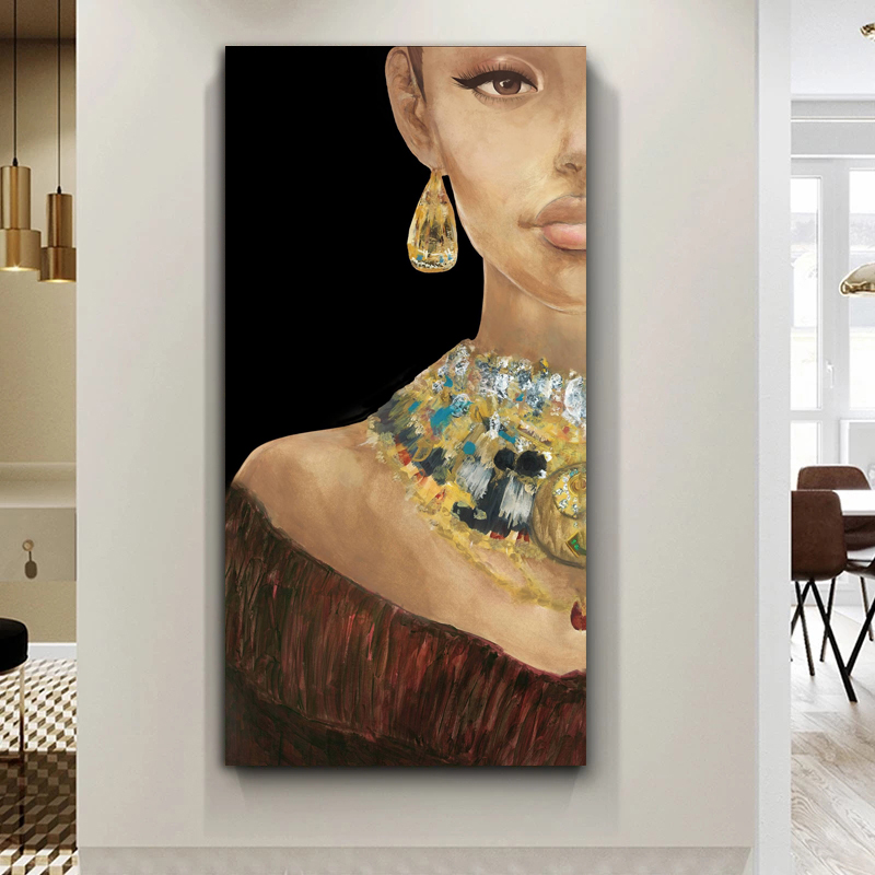 Canvas Prints African Woman Modern Home Decor Posters And Prints Wall Art Pictures For Living Room Oil Painting Print on Canvas
Canvas Prints African Woman Modern Home Decor Posters And Prints Wall Art Pictures For Living Room Oil Painting Print on Canvas