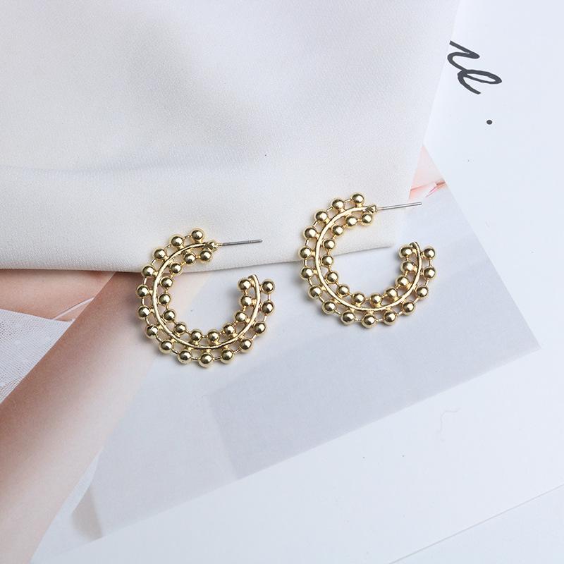 Gold Color C Shaped Hammered Drop Earrings for Women Textured Open Circle Earrings Hoops Minimalist Metal Bijoux
Gold Color C Shaped Hammered Drop Earrings for Women Textured Open Circle Earrings Hoops Minimalist Metal Bijoux