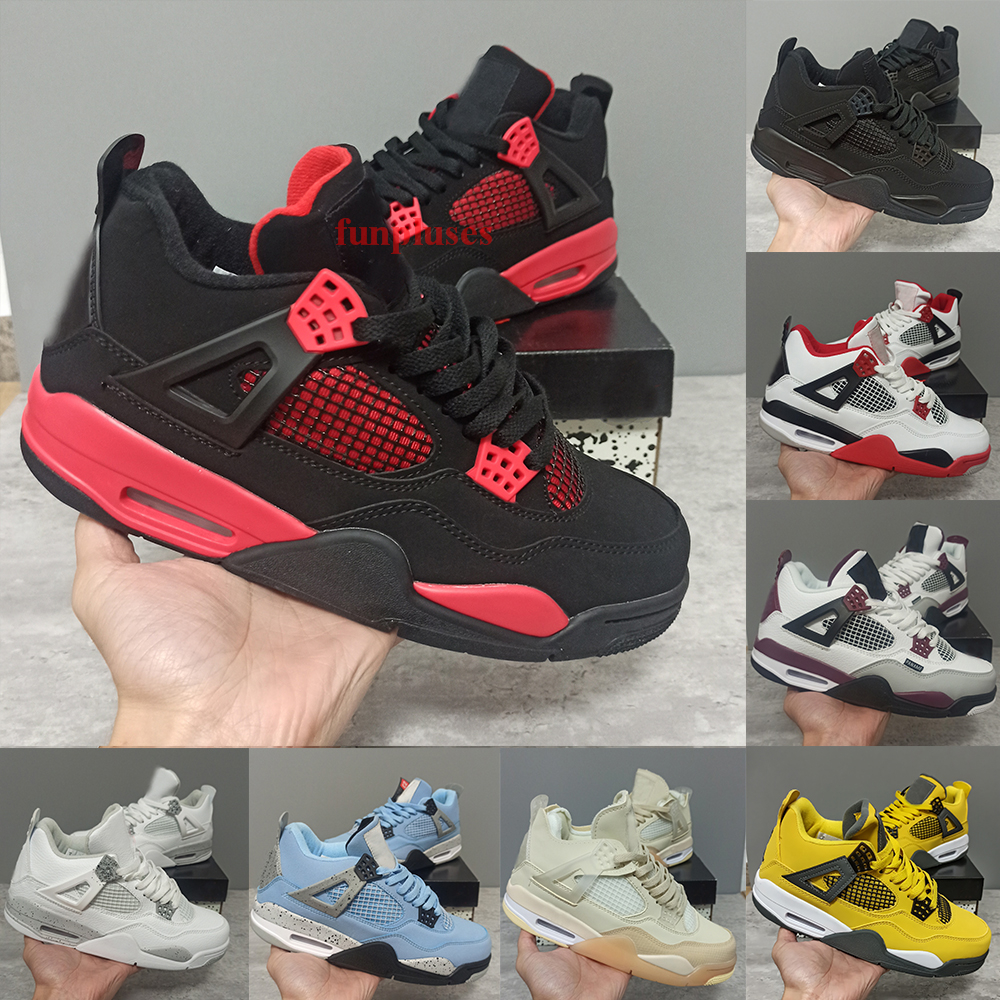 Jumpman 4 Basketball Shoes 4s Red Thunder Lightning White Oreo University Blue Fire Red Retres Mens Woman Designer Sneakers Trainers Big Size 48 49 50, 19
Jumpman 4 Basketball Shoes 4s Red Thunder Lightning White Oreo University Blue Fire Red Retres Mens Woman Designer Sneakers Trainers Big Size 48 49 50, 19