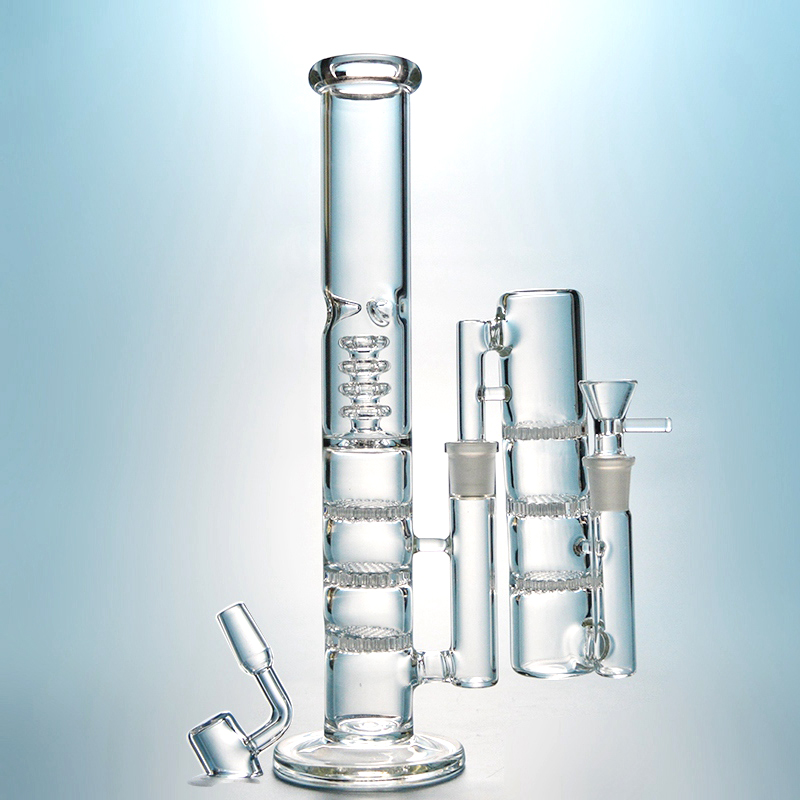 Glass Bong Ice Pinch Triple Comb PercWater Pipes Dab Oil Rigs Glass Bongs 18mm Female Joint With Glass Bowl & Ash Catcher HR316
Glass Bong Ice Pinch Triple Comb PercWater Pipes Dab Oil Rigs Glass Bongs 18mm Female Joint With Glass Bowl & Ash Catcher HR316