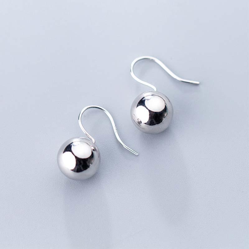 Hanging Beads 925 Sterling Silver Earrings For Women Simple Glossy Round Ball Drop Earring Fashion Jewelry Gift Wholesale
Hanging Beads 925 Sterling Silver Earrings For Women Simple Glossy Round Ball Drop Earring Fashion Jewelry Gift Wholesale