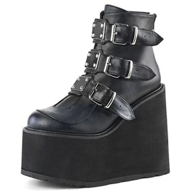 Winter Women Platform Boots Fashion Thick Bottom Ankle Boots Wedges Shoes for Woman Lace Up Tassel Ankle Botas Mujer #ZI2L, Black
Winter Women Platform Boots Fashion Thick Bottom Ankle Boots Wedges Shoes for Woman Lace Up Tassel Ankle Botas Mujer #ZI2L, Black