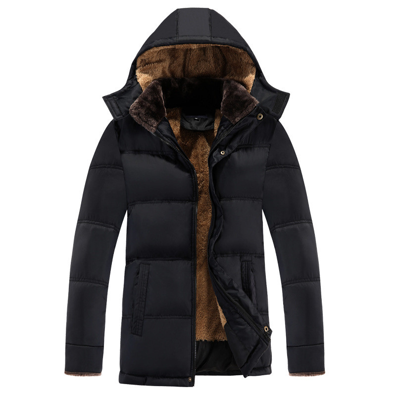 2020 Brand Winter Men's Jackets Cotton Clothes Overcoat for Male Father's Cotton Padded Velvet Thickened Jacket Clothing, Black
2020 Brand Winter Men's Jackets Cotton Clothes Overcoat for Male Father's Cotton Padded Velvet Thickened Jacket Clothing, Black