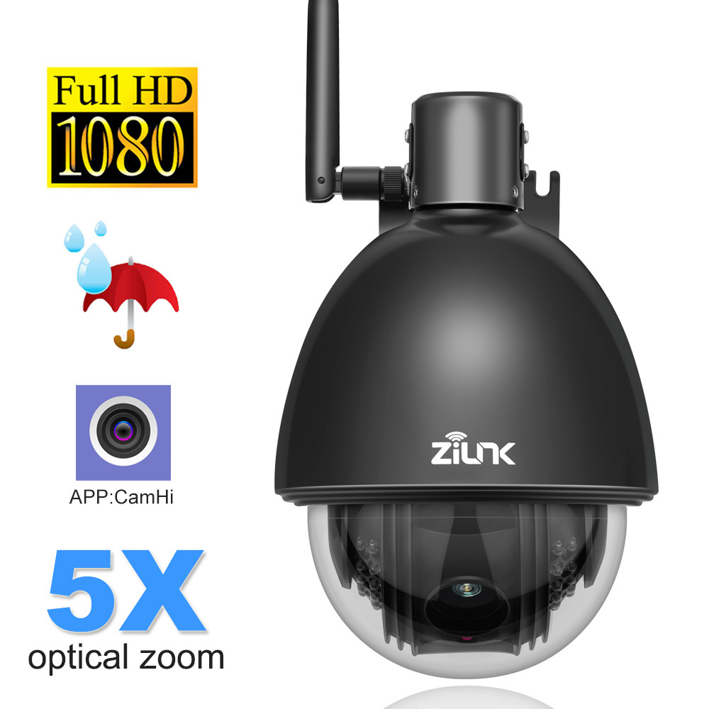ZILNK 1080P Full HD PTZ Speed Dome IP Camera 5x Zoom Outdoor Waterproof CCTV WiFi Camera Mini Motion Detection ONVIF H.264
ZILNK 1080P Full HD PTZ Speed Dome IP Camera 5x Zoom Outdoor Waterproof CCTV WiFi Camera Mini Motion Detection ONVIF H.264