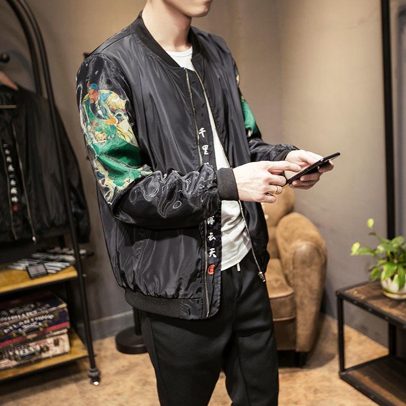 Men's Jackets MRGB Streetwear Fashion Men Jacket Chinese Style Embroidery Casual Oversize Man Male Spring Autumn Loose Coat Top, Black;brown
Men's Jackets MRGB Streetwear Fashion Men Jacket Chinese Style Embroidery Casual Oversize Man Male Spring Autumn Loose Coat Top, Black;brown